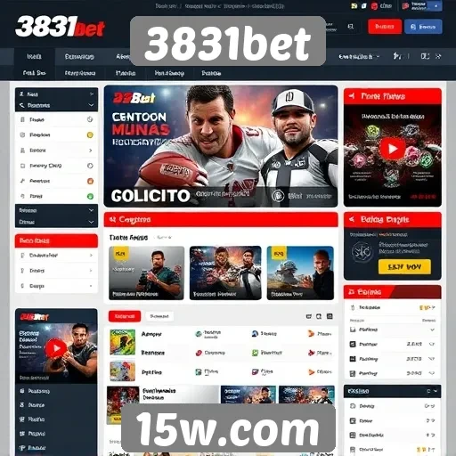 Interface e usabilidade do site 3831bet